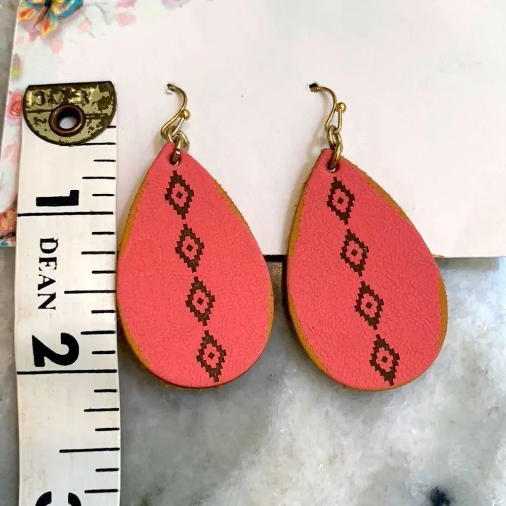 Pink Cork Earrings
